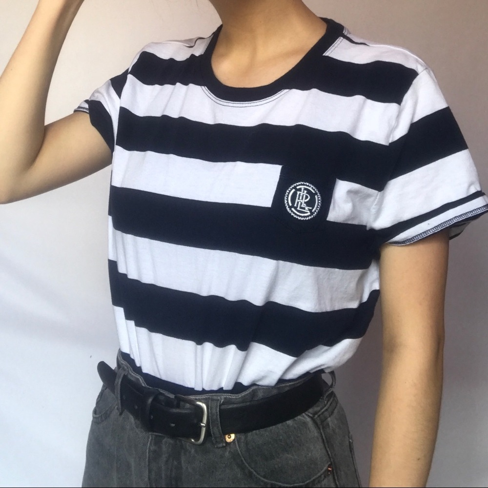 ralph lauren active striped t-shirt